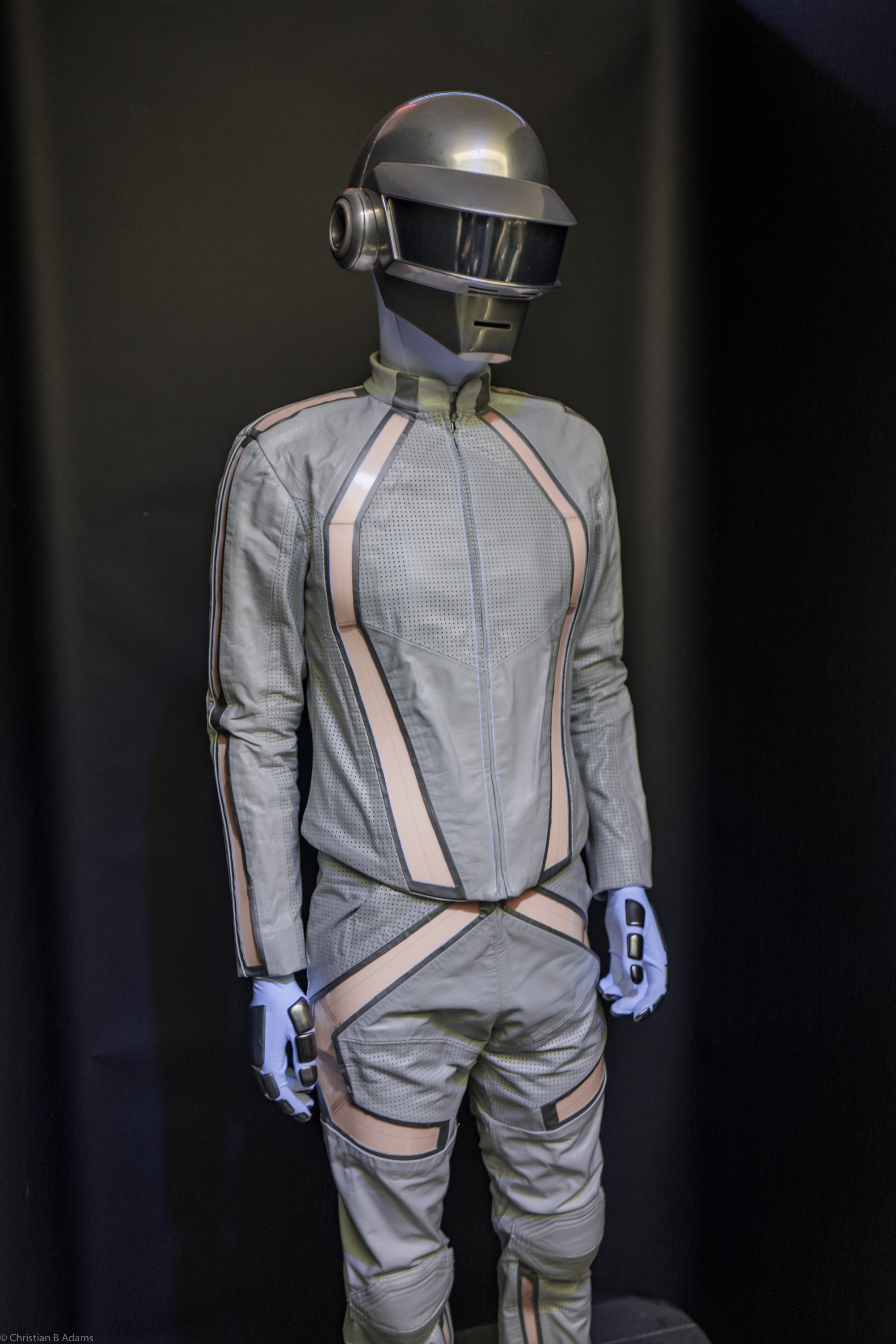 Thomas Bangalter's Tron: Legacy cameo robot costume at the Daft Punk Pop Up at Maxfield Gallery Los Angeles in February of 2017.