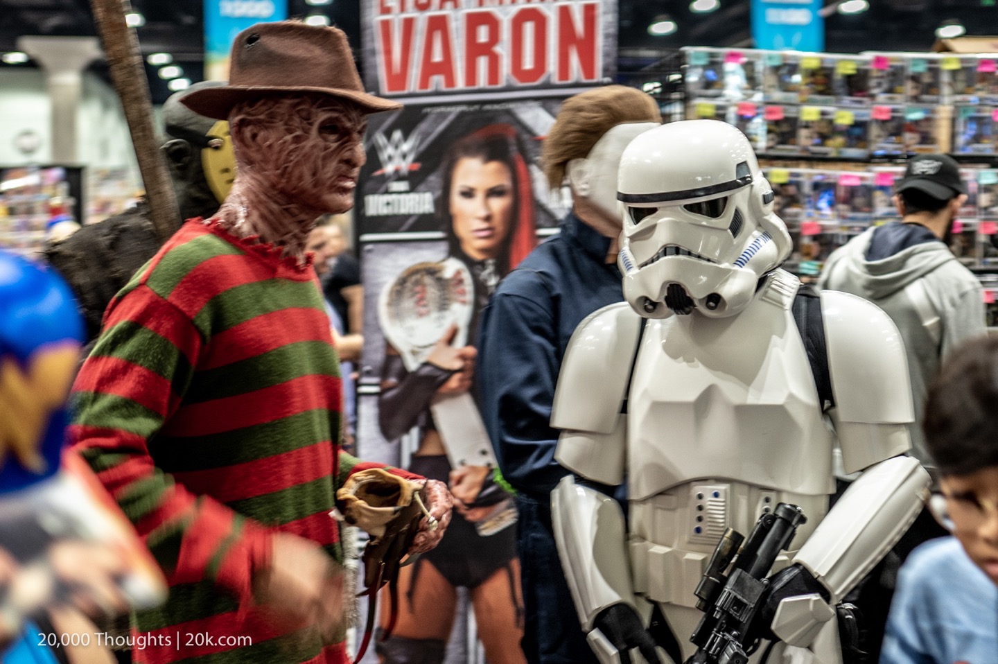 LA Comic Con 2018 Storm Trooper Freddy Krueger Cosplay